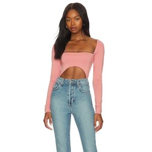 Taja Bodysuit Not Yours To Keep in Rose - Size XS, Extra Small BRAND NEW